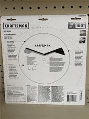 CRAFTSMAN 10-in 180 -Tooth Fine Finish High-speed steel Miter/Table saw blade